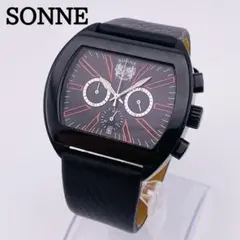 SONNE 新品電池　1824 腕時計　メンズ　クロノグラフ　スモセコ　デイト