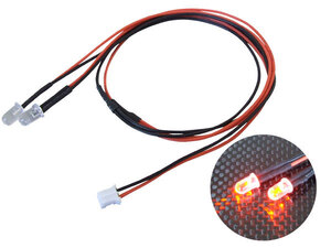 LU03O 増設用2又LED・φ5mmオレンジ　川田模型製　送料単品120円