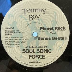 Afrika Bambaataa & The Soul Sonic Force* Music By Planet Patrol Planet Rock