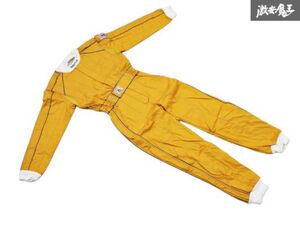 T●新品 NOMEX COMPETITION LICENSE Sサイズ レーシングスーツ つなぎ 作業着 イエロー 黄色