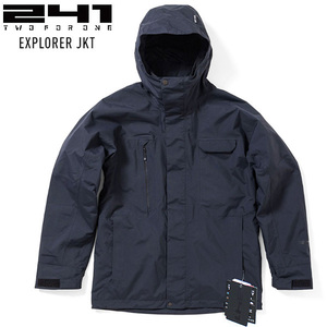 新品 S 定価46,200円 トゥーフォーワン エクスプロラージャケット スノボジャケット スノーボード ウェア 黒 241 EXPLORER JACKET MB1305