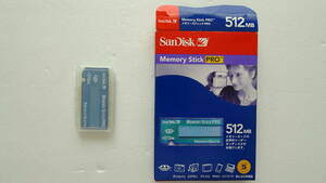 【メモリースティック】Sandisk（サンディスク）　メモリースティックプロ（Memory Stick PRO）512MB