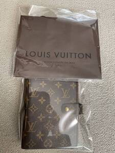 美品☆LOUIS VUITTON ルイ ヴィトン モノグラム アジェンダMM 手帳カバー 6穴 R20105