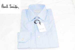 ☆新品未使用☆Paul Smith ドレスシャツ 長袖シャツ☆ストライプ 水色☆Sサイズ 肩幅42㎝ 身幅50㎝ 袖丈58㎝ 着丈73㎝☆定価19,800円