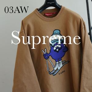 03AW Supreme XL カマチョ スウェット クルーネック シュプリーム camacho オールドシュプリーム ビンテージ 2003 アーカイブ Tシャツ