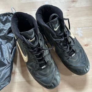 ナイキ　28.5cm サッカースパイク NIKE BLACK ブラック　中古品