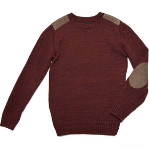 定価3万 AKM shetland wool/cow army knit L ウールニット wjk 1piu ジュンハシモト セーター