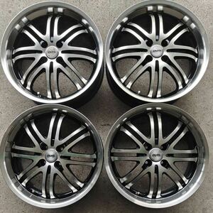 中古アルミホイール 「DOS」17X6.5J+43 PCD: 100 穴：4 ハブ径:67 4本セット出品