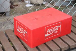 ⑥昭和レトロ Coca-Cola コカコーラ enjoy 踏み台 踏台 プラスチック オブジェ ディスプレイ ビンテージ 雑貨 AP1008