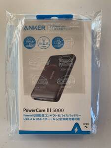 SUBARUオリジナルロゴ入り　モバイルバッテリー　Anker PowerCore Ⅲ 5000