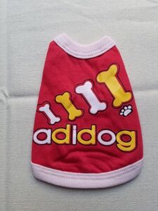 adidog 赤色犬服　0号サイズ