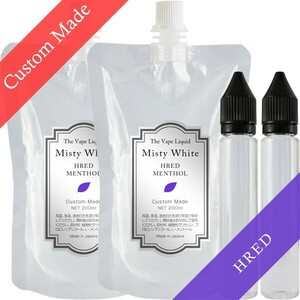 ■送料無料■ 電子タバコ用リキッド 400ml オーダーメイド ハードメンソールリキッド VAPE MistyWhite