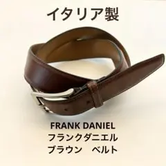 フランク・ダニエル　FRANK DANIEL レザーベルト　ブラウン　80cm