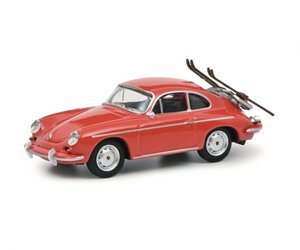 シュコー 1/64 ポルシェ 356 レッド スキーホリデー Schuco Porsche 356 SKI-HOLiDAYS ミニカー