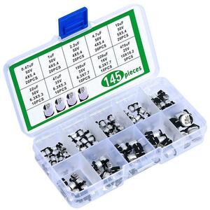 管P001 SMD電解コンデンサ 145個入 ケース付