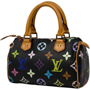 ルイ・ヴィトン Louis Vuitton ミニ スピーディ ハンドバッグ モノグラムマルチカラー ノワール(ブラック) M92644 レディース 【中古】