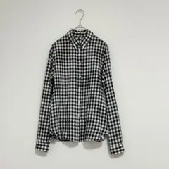 LE CIEL BLEU シャツ ブラウス チェック M 黒 black