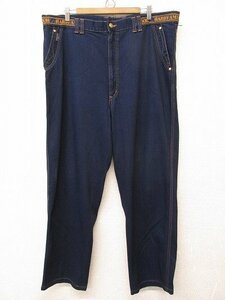 i3909：ハーディエイミス HARDY AMIES レーヨン デニムパンツ 大きいサイズ/105 ジーンズ 紺ネイビー メンズ紳士 