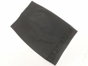 EGOIST エゴイスト 裏起毛 レース 切替 タイト スカート size1/黒 ◇■ ☆ ehb3 レディース