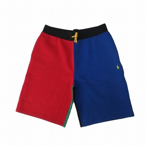 未使用品 POLO RALPH LAUREN ポロラルフローレン カラーブロック マルチカラー ショートパンツ サイズ18-20 CWPOSHOYBQ20064