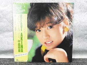 LP レコード 帯付き / 中森明菜 / Best Akina メモワール / Super Disc / カラー・ポートレート付き★USED品「管理№NR2732」