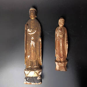 木彫仏置物　仏教美術　仏像　佛　置物　彫刻　骨董品　美術品　古美術　時代品