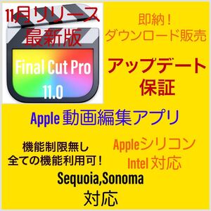 [Apple動画編集アプリ] Final Cut Pro 11.0 ダウンロード販売！即納可！アップデート保証付き！