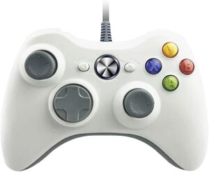 有線ゲームパッド Xbox 360 コントローラー 有線 USB ゲームパッド 二重振動 人体工学 高耐久ボタン ジョイスティックをアップグレード 