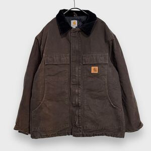 送料無料☆Carhartt☆トラディショナルコート☆XL☆ダックジャケット☆ダークブラウン