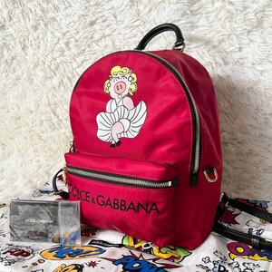 激レア★D&G/Dolce&Gabbana ドルチェアンドガッパーナ マリリンモンローピッグ リュック バックパック ナイロン