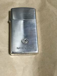 2002年　spiral heart　スリム ZIPPO　USED美品