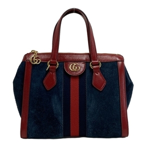 グッチ GUCCI トートバッグ 547551 オフィディア GG スモール トートバッグ レザー ダークネイビー×レッド バッグ