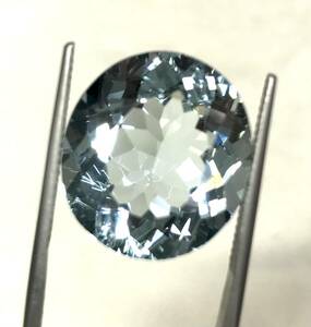 スリランカ産　アクアマリン21.77ct W18.1×H20.1×D10.6mm 新品ルース　No01079