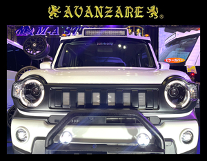 AVANZARE ☆ MR52／MR92 ハスラー ☆ ボンネットスポイラー エアロ (PVC製) ／ 4×4