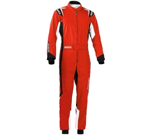 【新品】sparco スパルコ レーシングスーツ THUNDER サンダー CIK/FIA Level-2公認 レッド Lサイズ