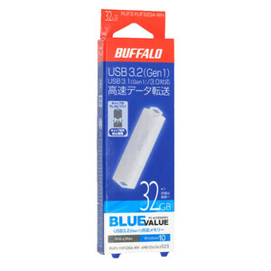 【ゆうパケット対応】BUFFALO バッファロー USB3.1(Gen1)/USB3.0対応 USBメモリー RUF3-YUF32GA-WH 32GB ホワイト [管理:1000025408]