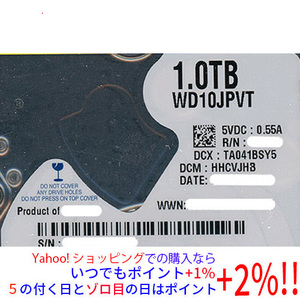 WesternDigital ノート用HDD 2.5inch WD10JPVT 1TB [管理:20345986]