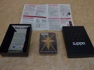 T4292 新品未使用　 Zippo オイル ライター 金クロスオブディスティニー 小物 喫煙具 ジッポ メンズ