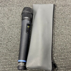 C414-O18-4477 TOA WIRELESS MICROPHONE ワイヤレス マイク マイクフォン ソフトケース付き WM-1220 ダイナミック型 通電確認OK