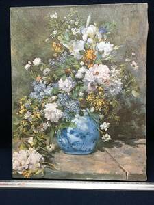 世界の名画 コレクション 複製名画 ルノワール 春 の花 F6号 複製画 静物画 油彩画 絵画 古画 リビング レストラン 飲食店 居酒屋 珍品 P