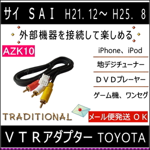 トヨタ サイ ＶＴＲ入力アダプター H25.8まで　地デジチューナー 外部機器 音楽機器 接続に