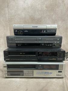 奈良発 VHS レコーダー ビデオ DVD ジャンク品 4台 Victor National Panasonic DX BROADTEC 録画 再生 直接引き取り可能