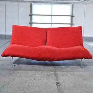 Ligne Roset 43万「ROSETCALIN 2 steel leg」ソファ 2P Pascal Mourgue リビング 二人掛け リーンロゼ カラン パスカル・ムールグ