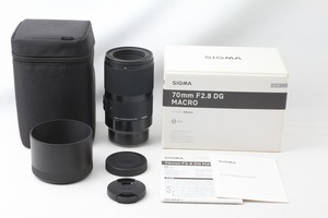 ◆ほぼ新品◆シグマ SIGMA 70mm F2.8 DG MACRO Art ソニーE用 付属品完備 元箱◇M46410