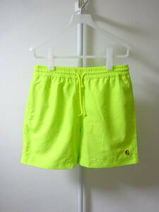 Carhartt WIP CHASE SWIM TRUNKS ショーツ ハーフパンツ ネオンイエロー 蛍光黄色 メンズ S カーハート チェイススイムトランクス