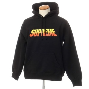 【中古】シュプリーム Supreme 2024年春夏 Gradient Hooded Sweatshirt プルオーバー スウェットパーカー ブラック【サイズM】