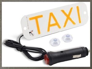 NWPangu LEDタクシーライト 12V フロントガラスインジケータランプ 吸盤付き 新品 TAXI on/offスイッチ 空車信号ライト シガーソケット