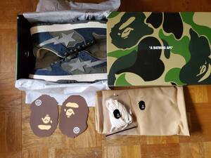 US8.5　26.5cm　bape bapesta sk8　NAVY