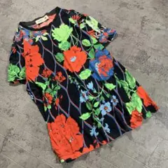 【kenzo × H&M】(S) コットン 総柄 花柄 Tシャツ