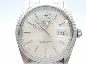 ROLEX DATE_JUST ロレックス デイトジャスト 16030 R番 自動巻き メンズ シルバー文字盤◆3105/高林店　ST